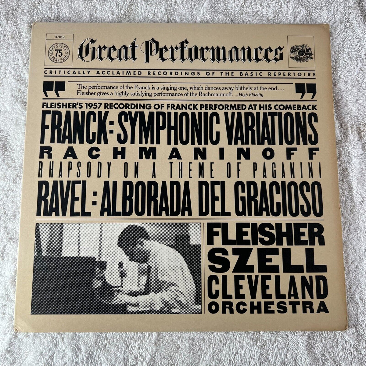 Great Performances Franck Ravel Cleveland Orchestra Fleishers 1957 Recordings LP