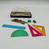 Lot of 9 Helix Classroom Student Geometry Set #27146 Home School Learning Tools