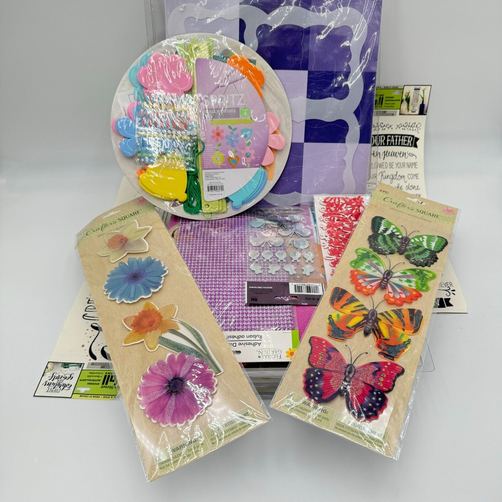 Huge Lot Arts & Crafts Decor Sticker Sets Beach Summer Spring Flowers 100+PCs