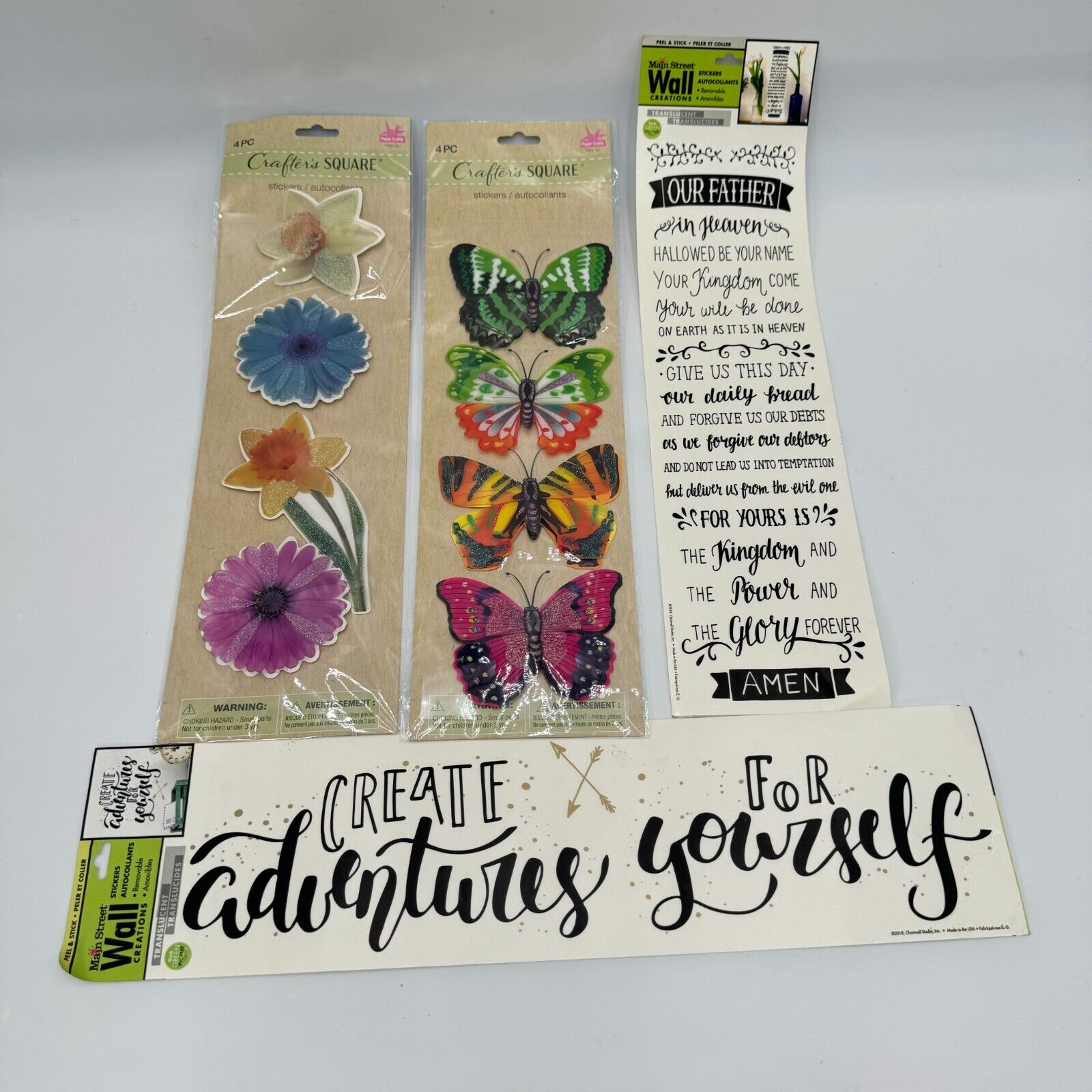 Huge Lot Arts & Crafts Decor Sticker Sets Beach Summer Spring Flowers 100+PCs