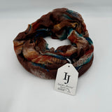 Lot of 4 Scarves Round Infinity Scarf Sassy Black Gray Cool Mint Green New