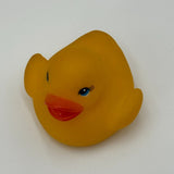 Vintage Duck Collection Rubber Bath Ducky Fuzzy Stuffed Animal Yellow Grad