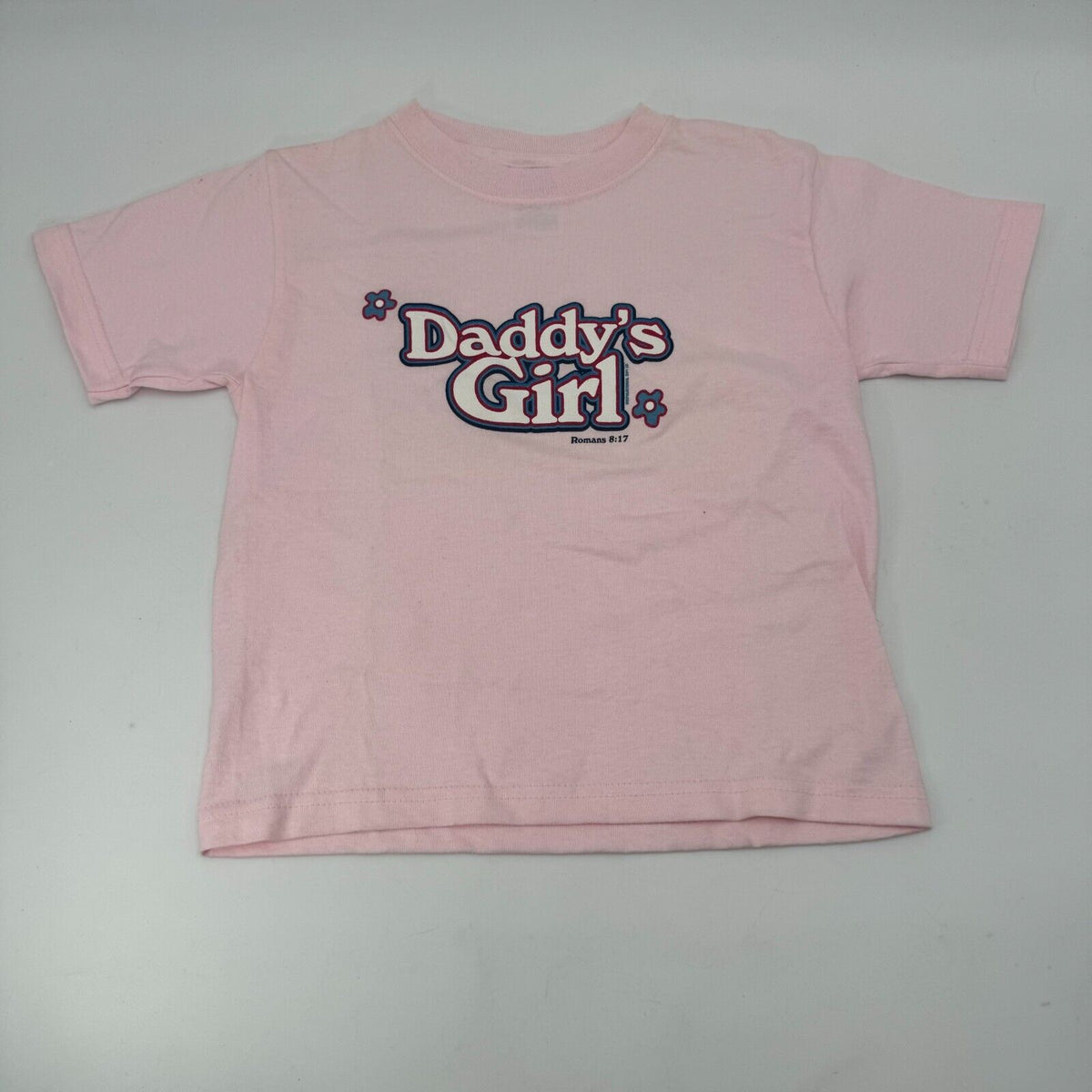 Toddler Size 4T Kerusso Pink Kids Christian T-Shirt Daddy’s Girl God Romans NWT