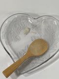 Studio Nova Crystal Japan Heart Shaped Glass Plate