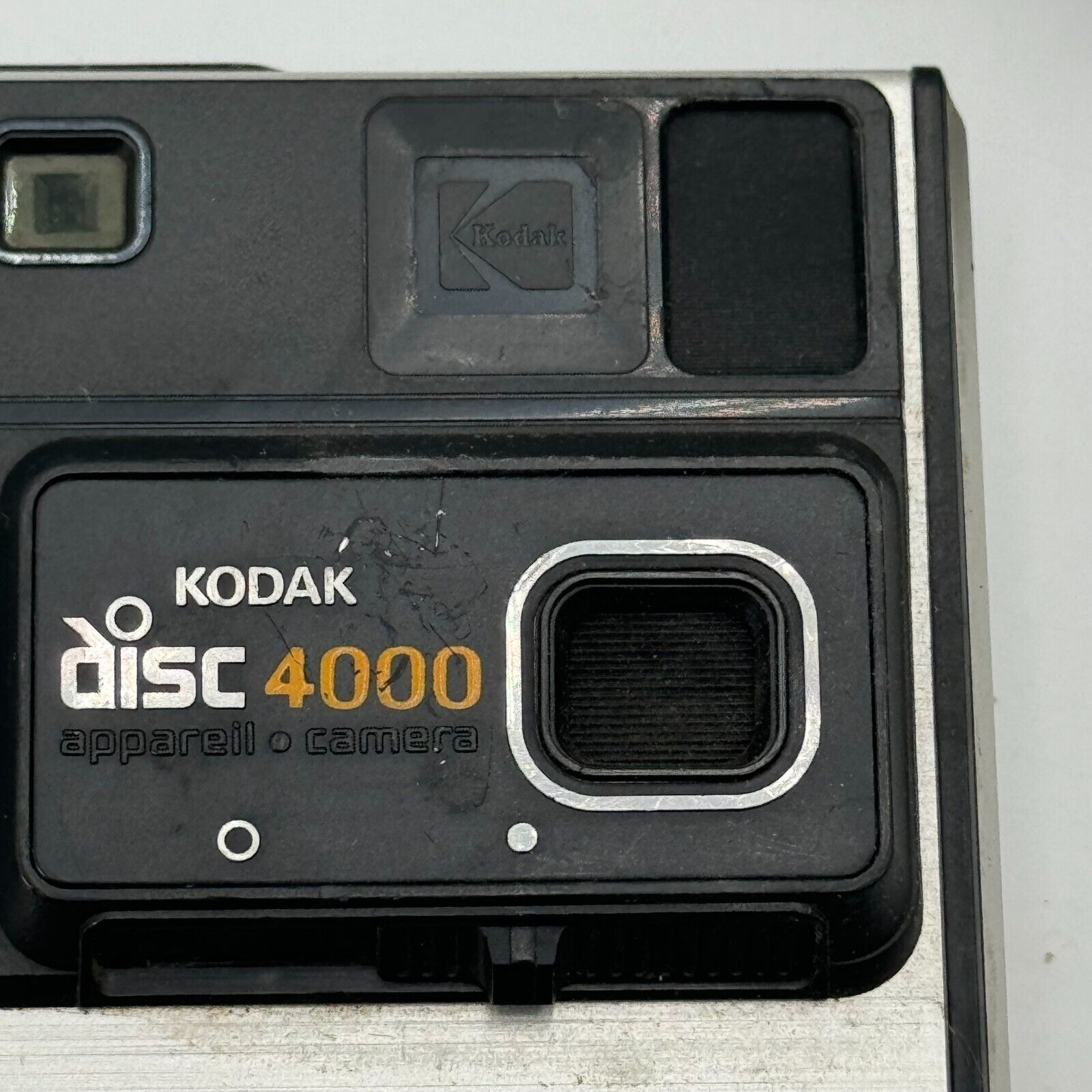 Vintage 1980s Kodak Disc 4000 Retro Camera & Kalimar Tele Lens Untested