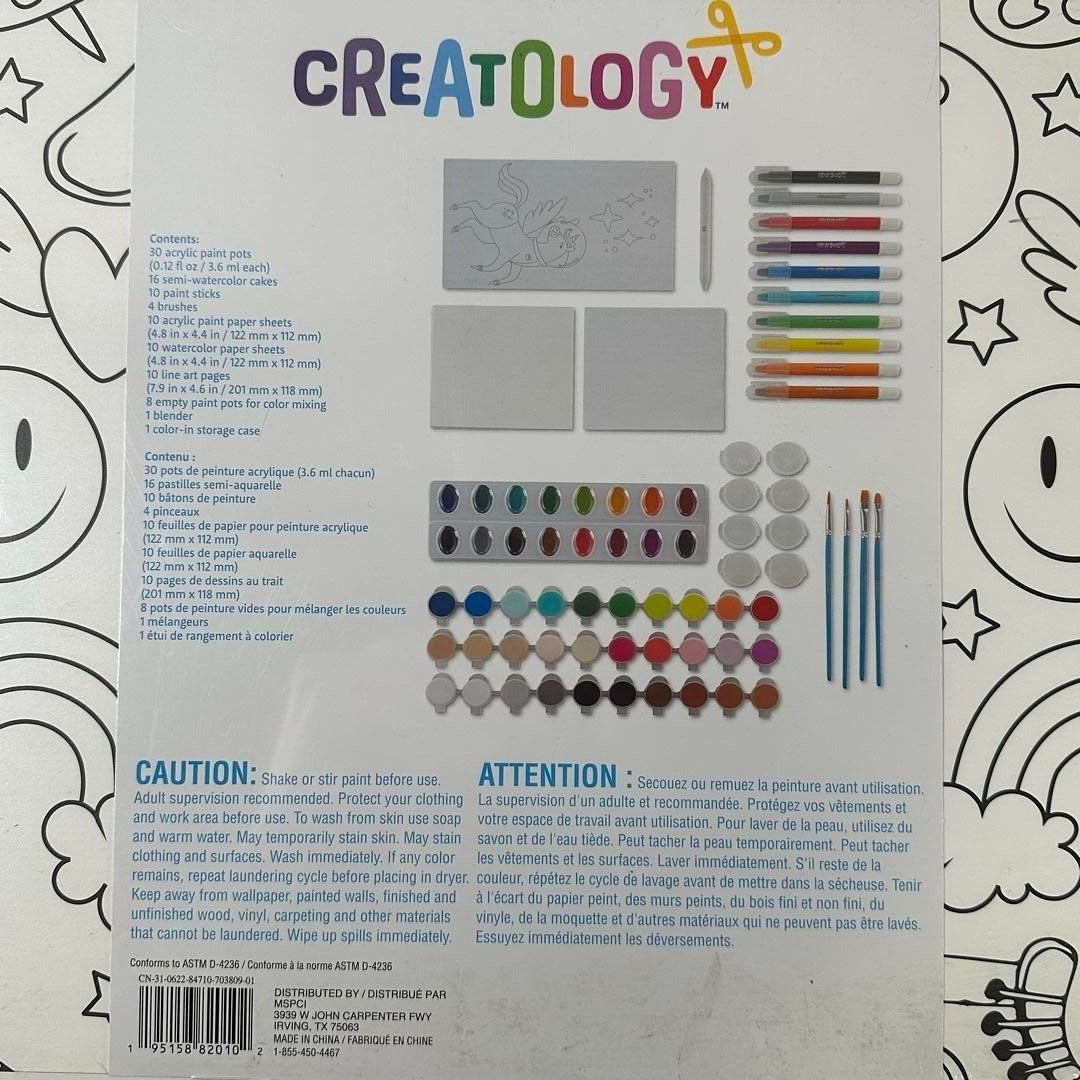 Creatology Deluxe Painting Studio Kit Kids 3+ NEW and SEALED with Case