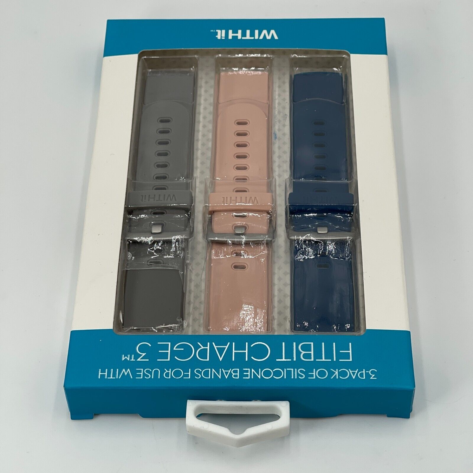 WITHit Replacement Band Compatible with Fitbit Charge 3 & 4 - 3-Pack