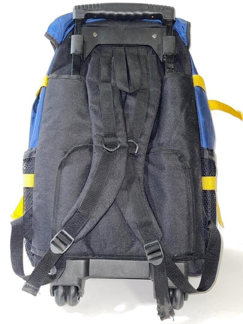 NorthPak Rolling Backpack - Durable and Good Quality - Outdoor Backpack Blue