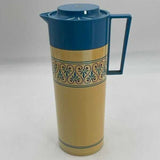 Genuine Aladdin Beverage Butler Blue & Cream Thermos With Lid & Stopper 4460