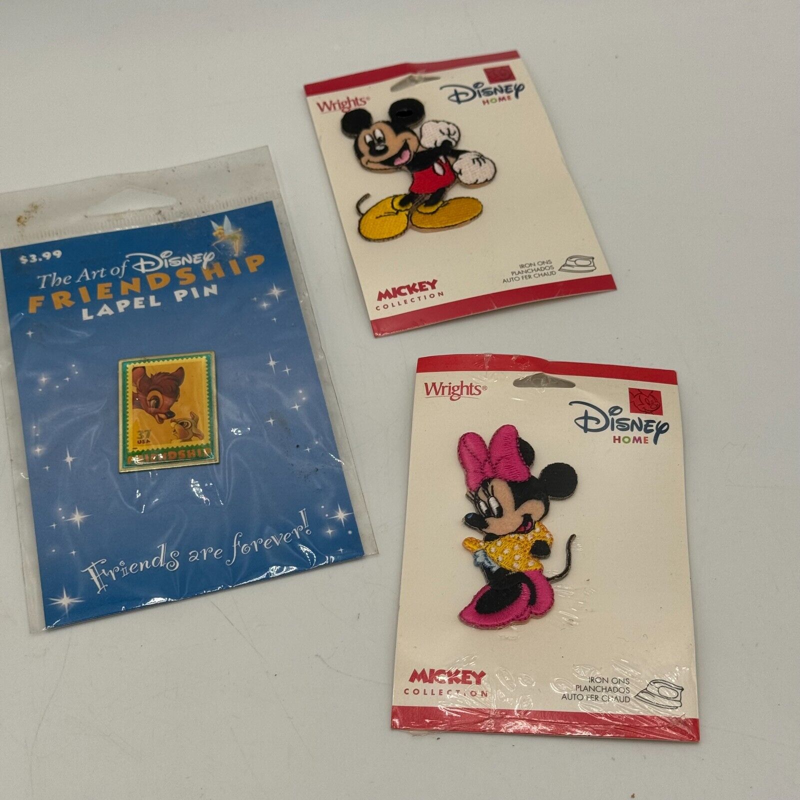 Disney Mickey Mouse Vintage Toys Christmas Tin Minnie Patches Bambi Pin Note Pen