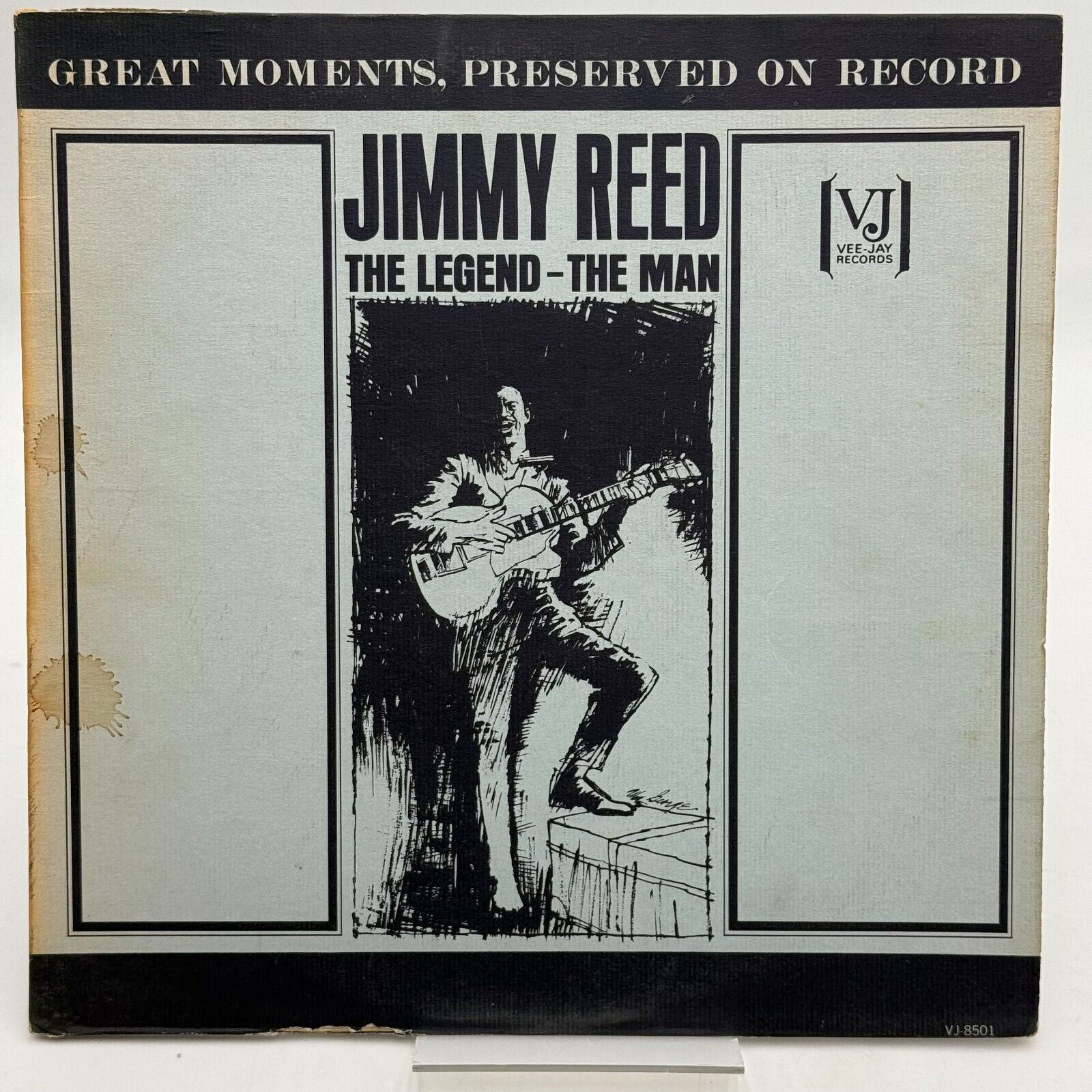 Jimmy Reed The Legend The Man Blues Vinyl LP VJ 8501 Stereo Vintage 1964 Rare