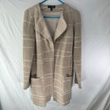 Conrad C Collection Beige Wool Blend Button Coat Sweater Jacket Womens Size M