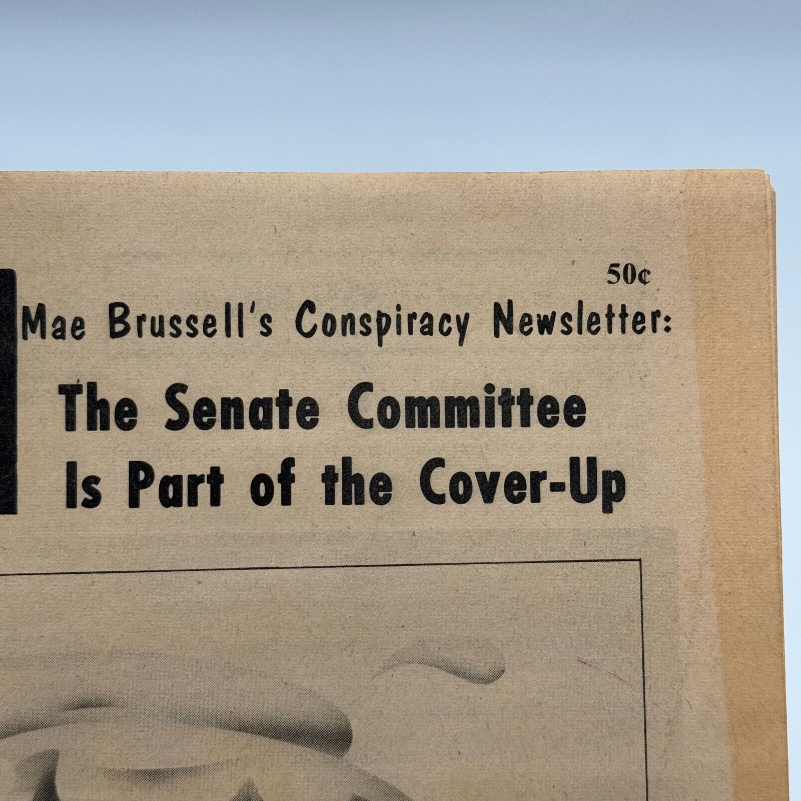 The Realist Mae Brussell's Conspiracy Newsletter Paul Krassner Comics #95 1972