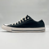 Converse All-Star Unisex Black Canvas Low Cut Sneaker Old School Size 8.5