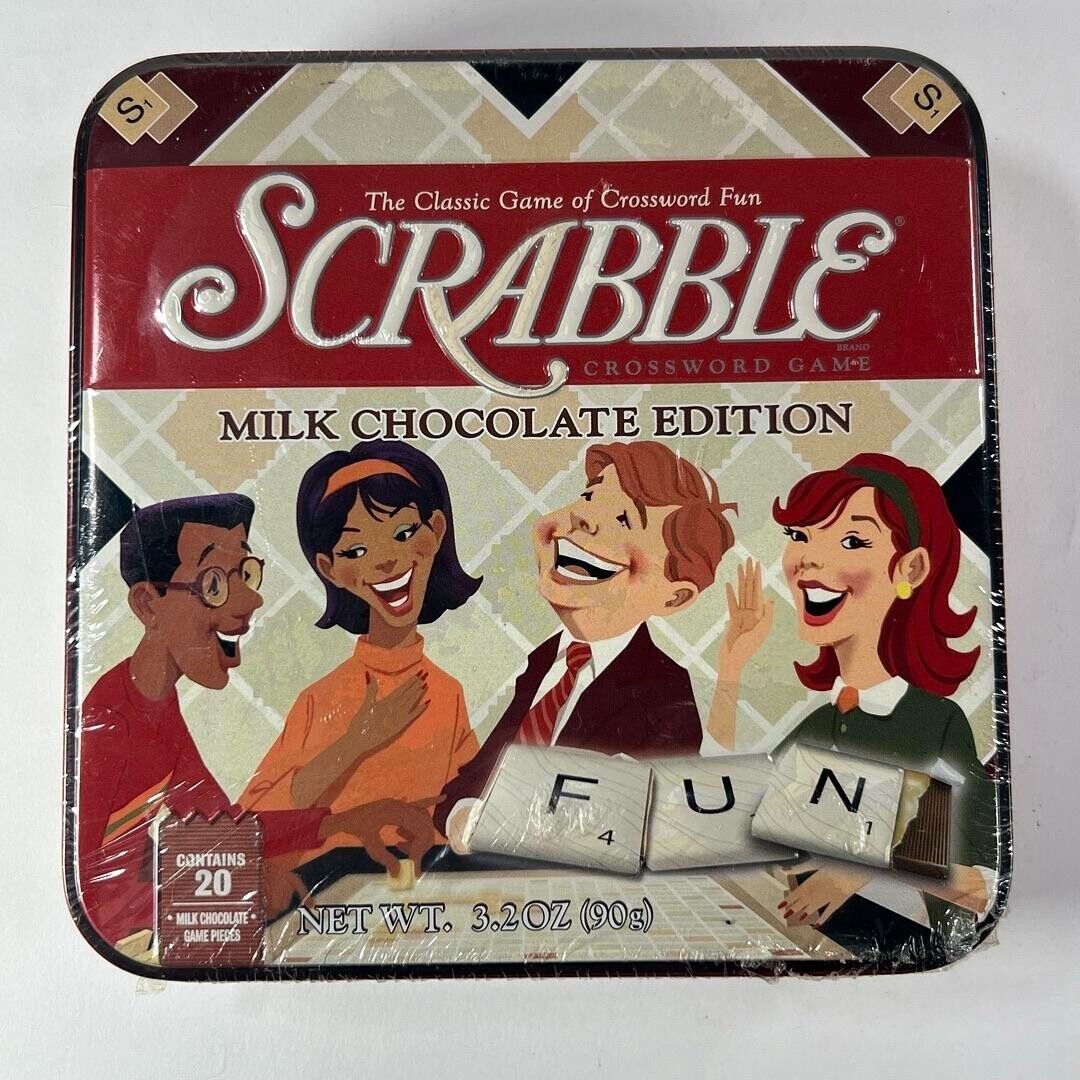 RARE Scrabble Milk Chocolate Edition 3.2 Ounces. NEW SEALED