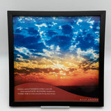 13x13 Framed Sunset Picture Inspirational Bible Quotes Thank God Billy Graham