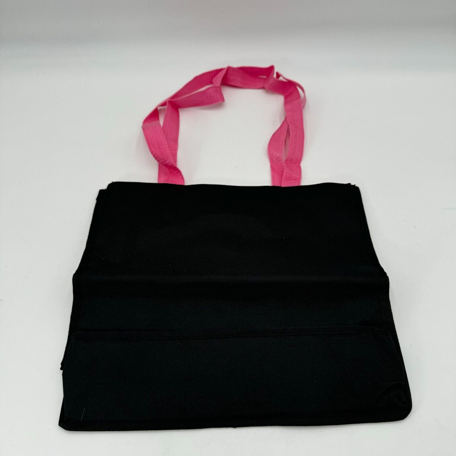 Black Canvas Personal Pictures Tote Bag Vinyl Water Repel 2 4x6 and 2 4x4 NWT