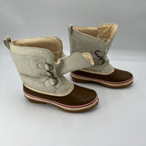Joe Fresh Faux Fur Boots Rubber Soles Winter Waterproof No Laces Womens Size 8