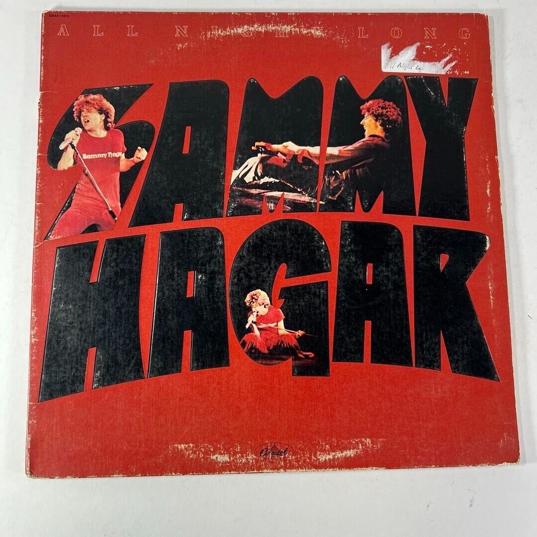 SAMMY HAGAR 'All Night Long' Vintage Gatefold LP Vinyl - Original Press