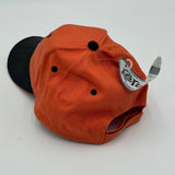 Kerusso Hat Orange Black Chapter Isaiah Motorcycle Rubber Bill One Size NWT