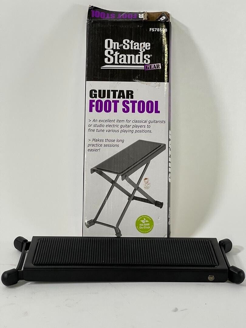 Classical Guitar Foot Stool Stand Rest Pedal Adjustable Folding Guitarist Player
