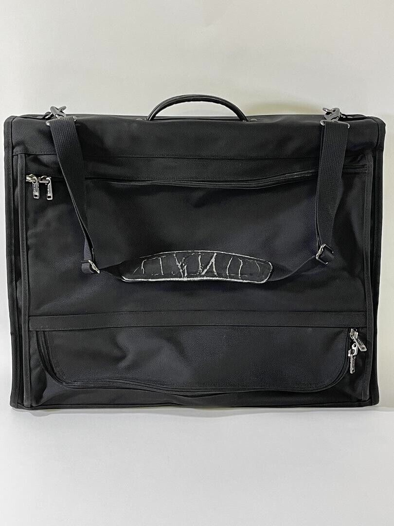 TUMI Alpha Classic Garment Bag Black Ballistic Nylon Bi-Fold 22134D4