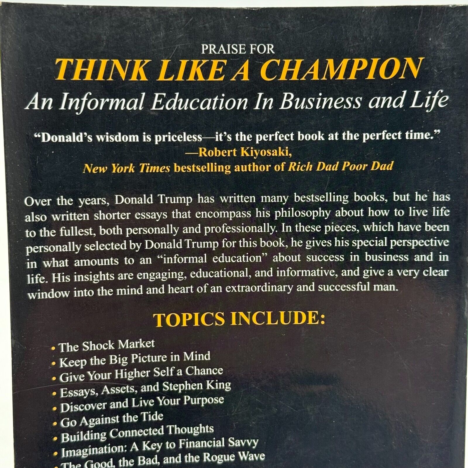 President Donald J. Trump Think Like a Champion Business Education Bestseller PB