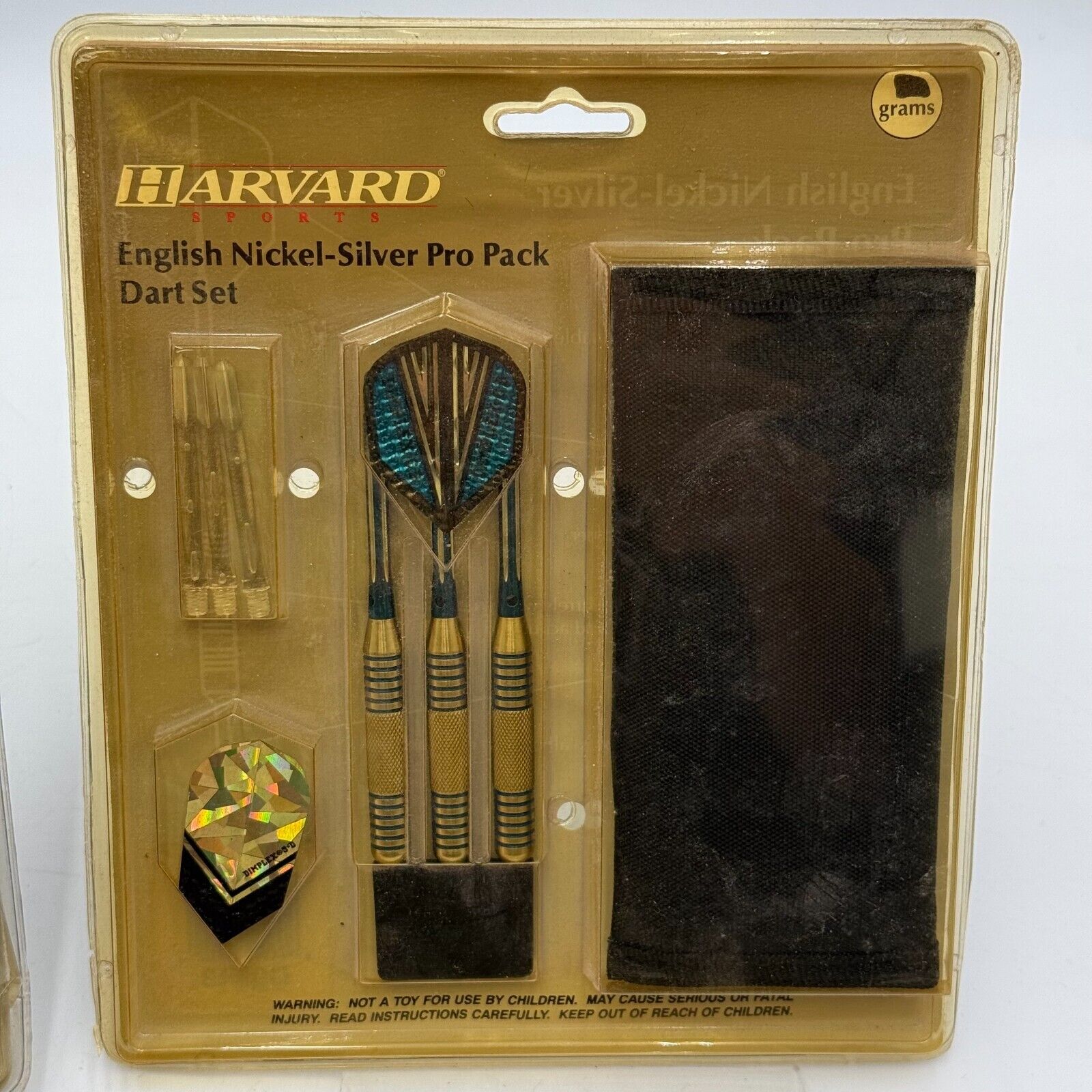 2 New Sealed HARVARD SPORTS English Brass Pro 3 Pack Dart Set 18 Gram Vintage