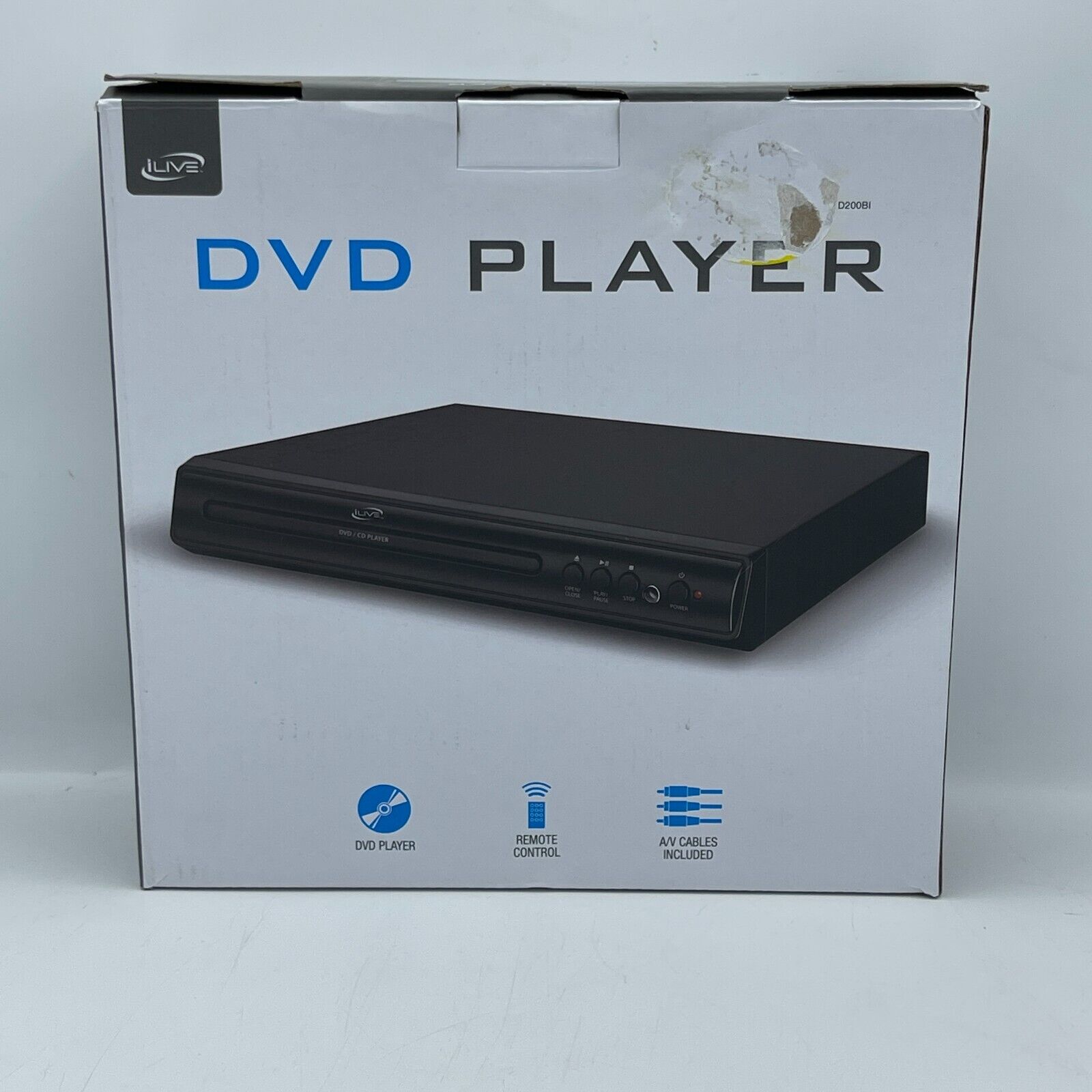 iLive DVD/CD Player Remote Control & Video Cables Included D200Bi Fast Shipping
