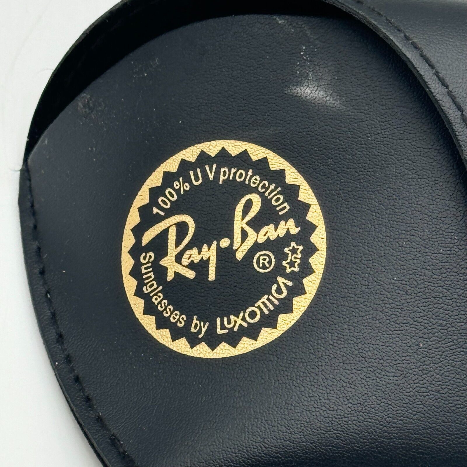 Authentic Ray-Ban Sunglasses Leather Case - Black