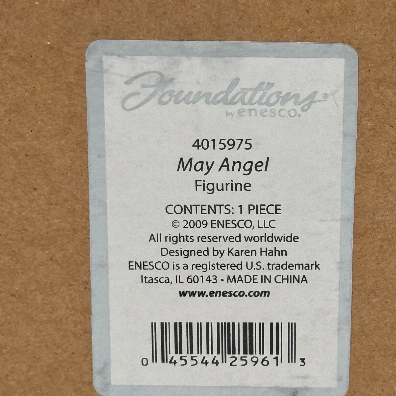 Angel Figurine 8in Standup Statue Foundations New Beginning Gift Butterfly NIB