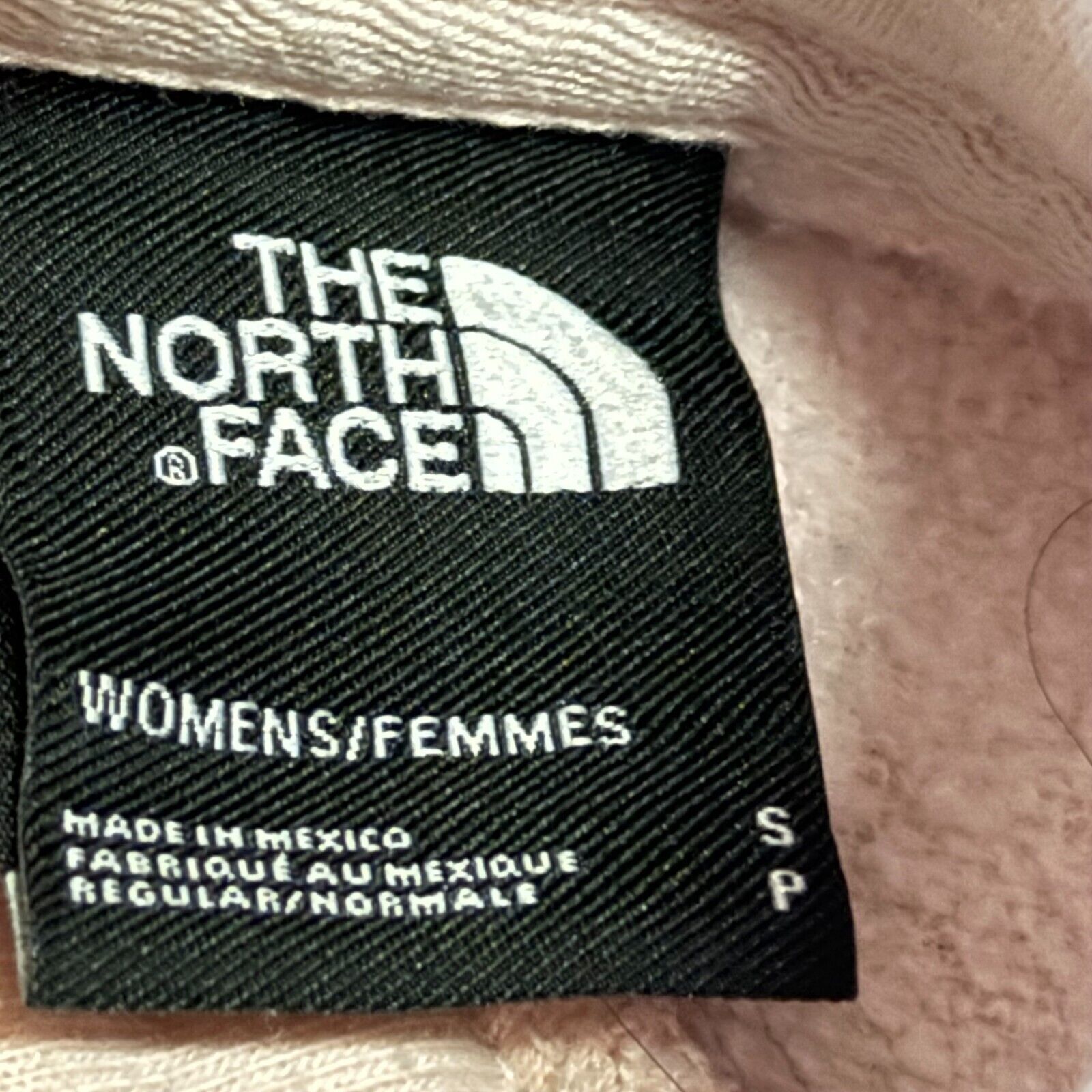 North Face Hoodie Sweatshirt Peach Salmon Pink Hooded Sweater Womens Size S