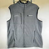 Eddie Bauer Men's Fleece Vest Light Grey Size L Mens Large