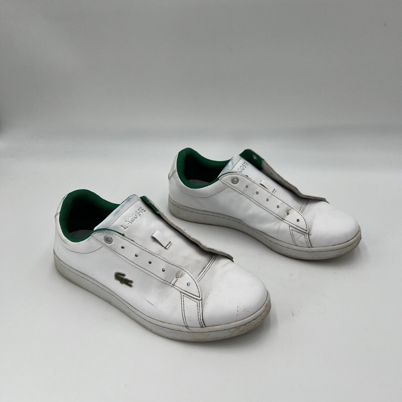 LACOSTE Hydez 119 1 P Sma Leather Sneaker Men's Size US 9 White/Green