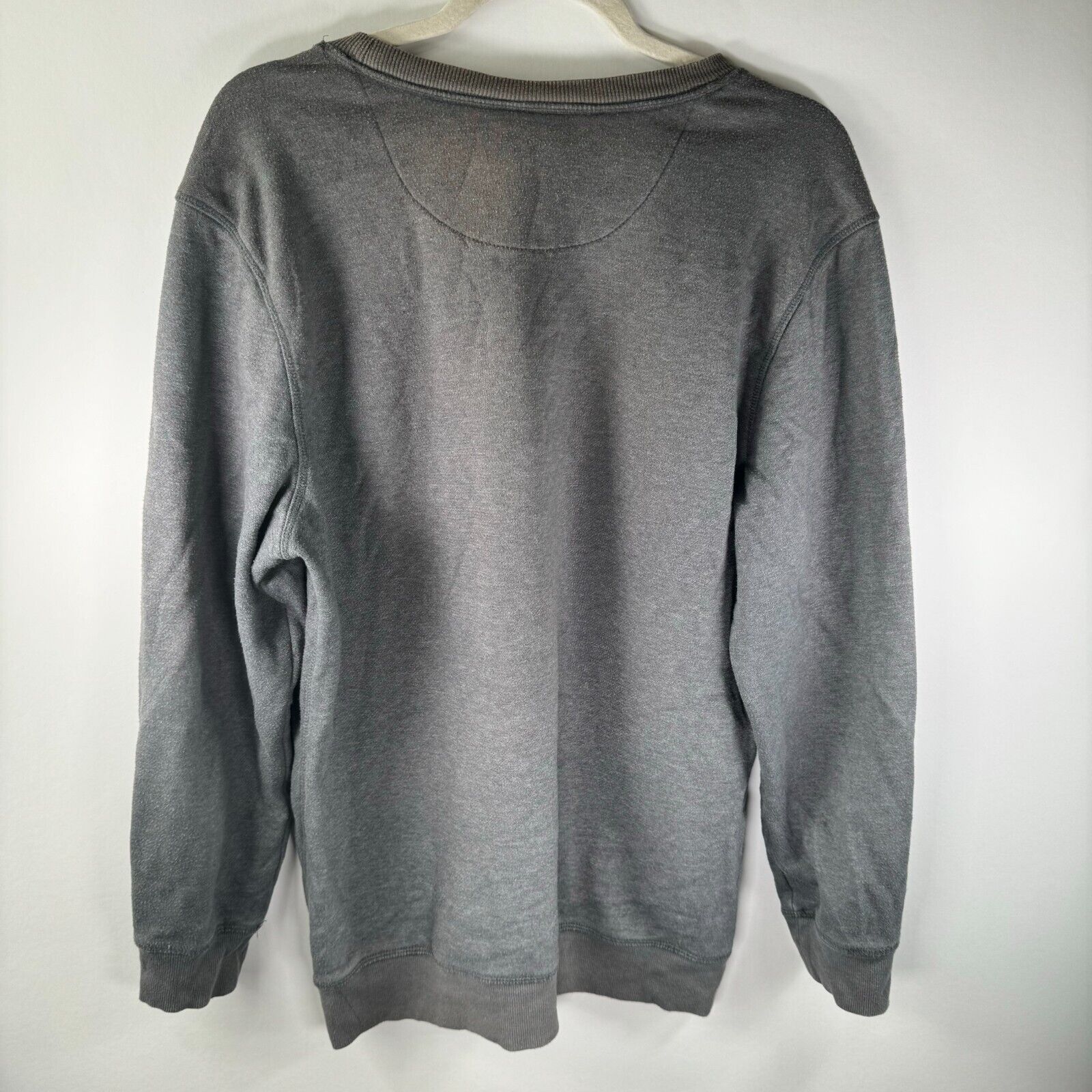 Great Northwest Clothing Company Soft Cotton Pullover Sweater Gray Mens Size M