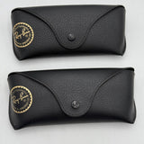 Ray-Ban Sunglasses by Luxottica 2 pcs Semi Hard Black Leather Case Only
