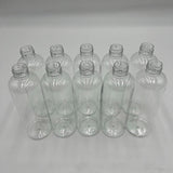 8.4 fl oz Clear PET Plastic Bottles with 24/410 Flip Cap Multi use - 10 Pack