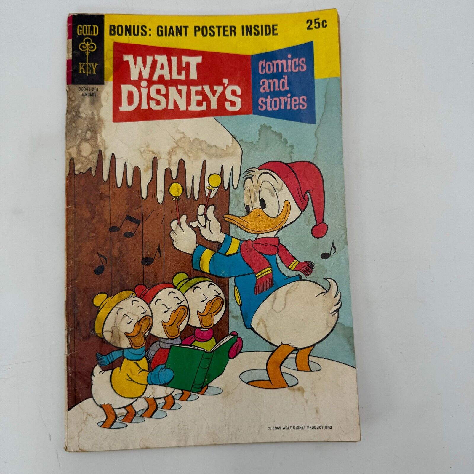 Set of 4 Walt Disney’s Comics Stories Collections First Issue + 3 Giant Poster