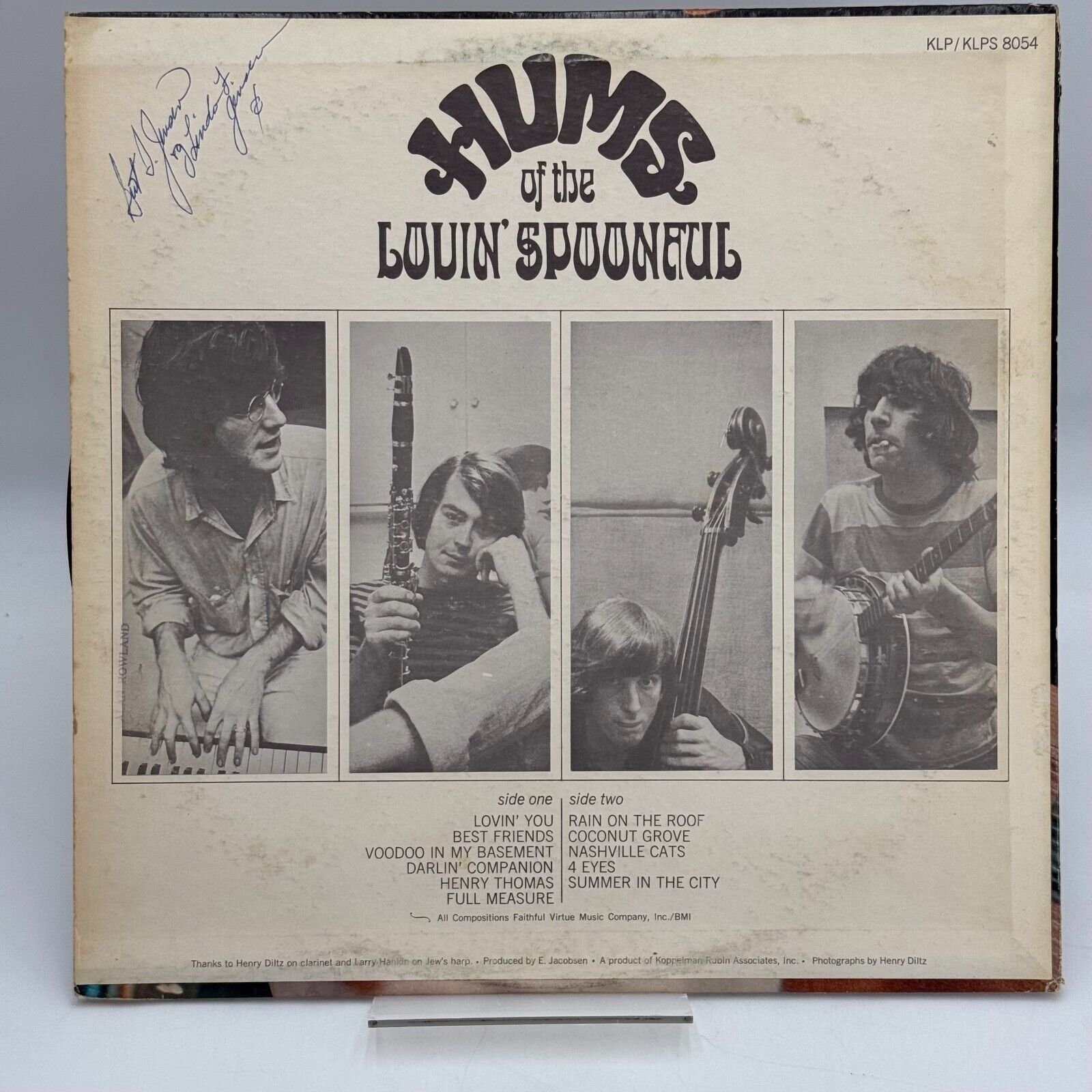 Hums Of The Lovin' Spoonful Rare 1966 1st Mono Press KLP-8054 VINYL LP