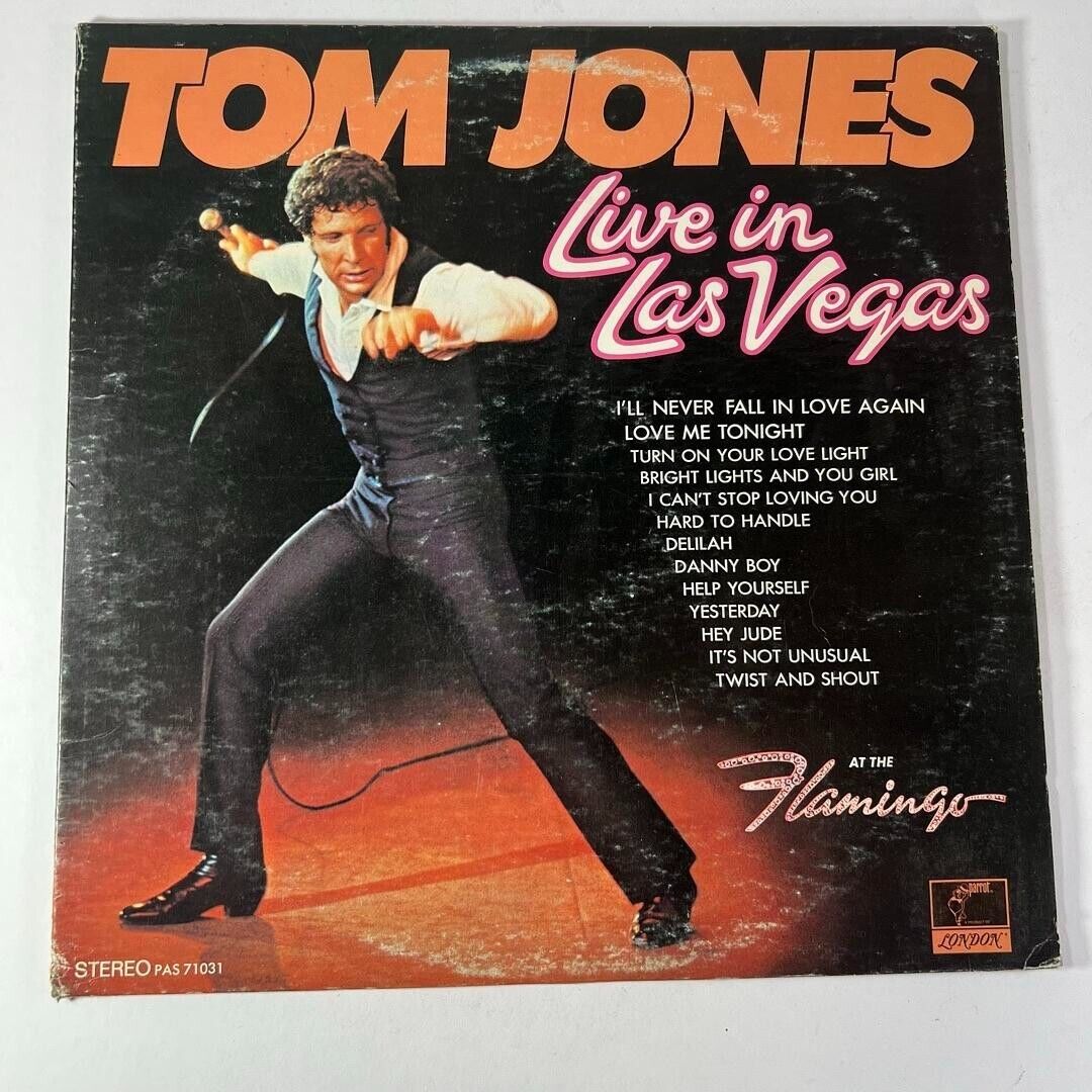 Album Vinyl Tom Jones Live in Las Vegas 1967 Parrot XPAS 71031