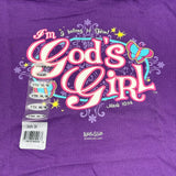 Kerusso Girls Crewneck Tshirt Printed Verse Mark 10:14 Christian Purple Size XL