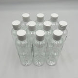 8.4 fl oz Clear PET Plastic Bottles with 24/410 Flip Cap Multi use - 50 Pack