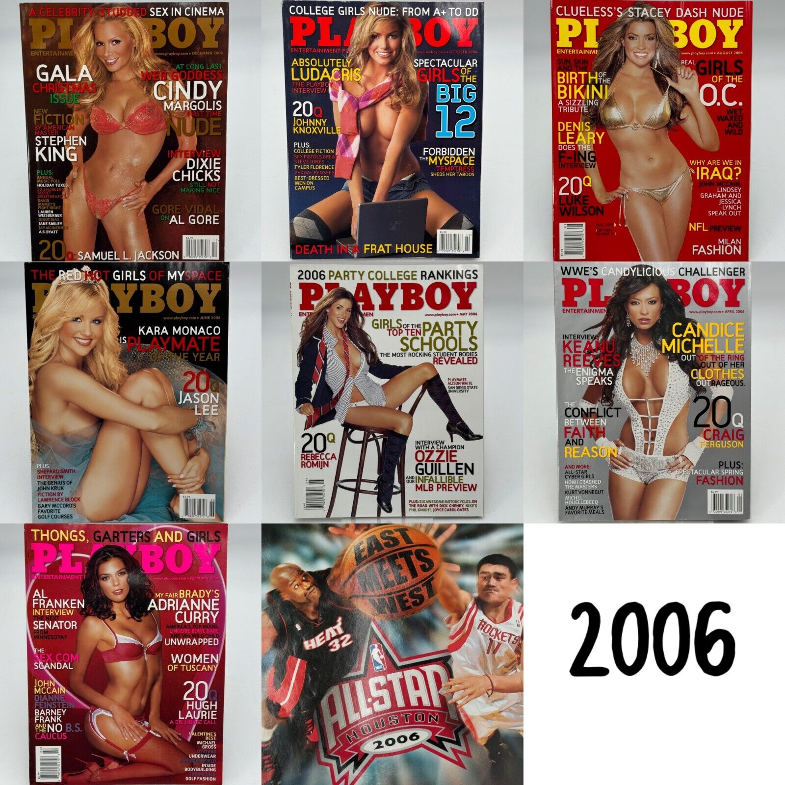 Playboy Huge Lot of 57 Issues Iconic Seth Rogen Cover Rare Jaime Pressly Pam