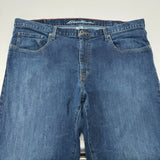 Eddie Bauer Mens Straight Fit Specially Dyed Jeans Denim Blue Size 32x30