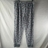 Jaclyn Intimates 2pc Pajama Set Grey Pink Blue Polka Dots Womens Size XL NWT