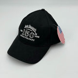 Bayside Jack Daniels 150th Anniversary Embroidered Black Adjustable Snapback Hat