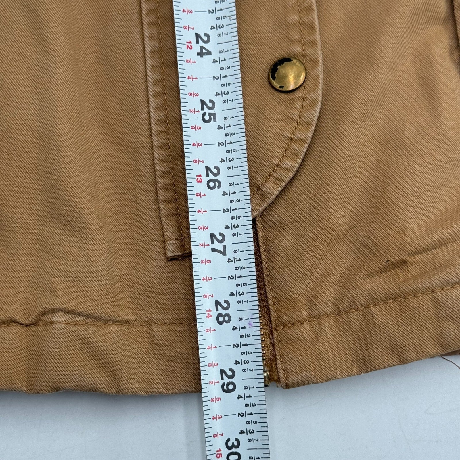 Tobi Women’s Oversized Utility Jacket Stylish Work Wear Tan Canvas Size S Petite