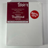 Studio 71 Premium Stretched Canvases Triple Acrylic Primes  2 8x10s and 3 10x10s