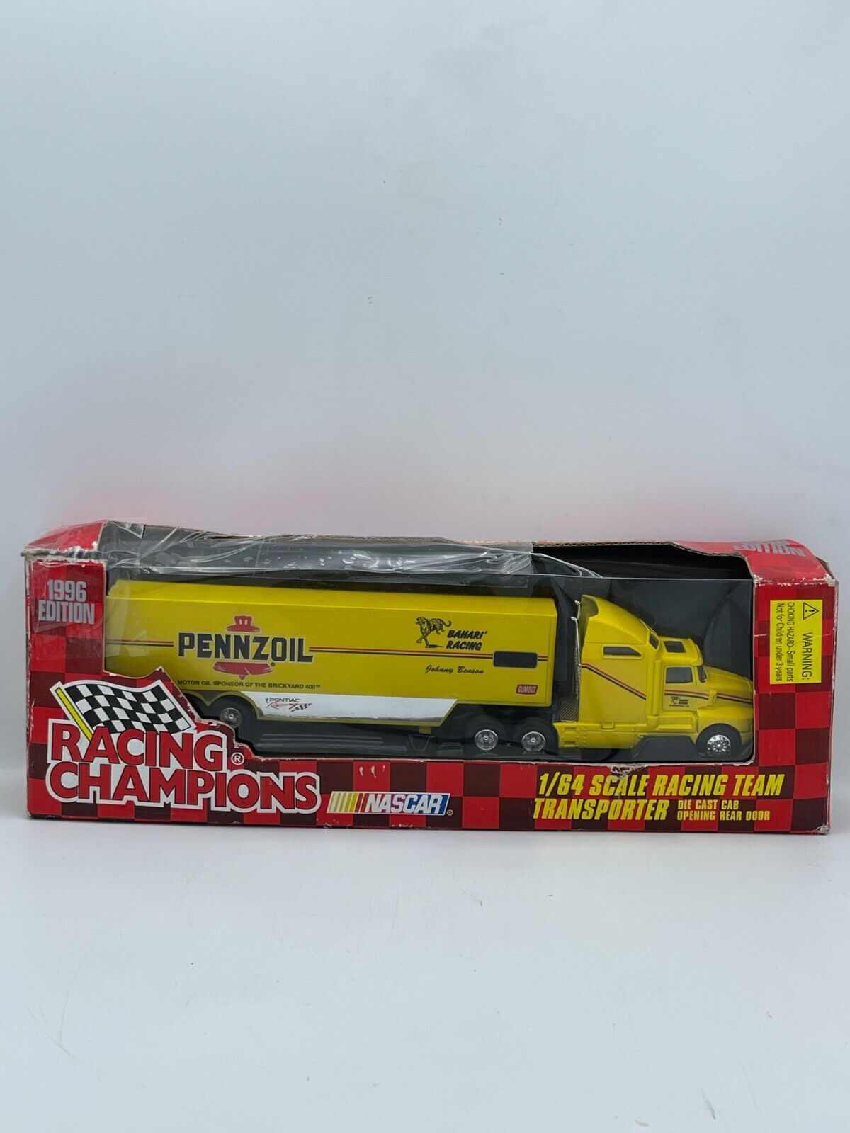 Nascar Racing Champions Pennzoil Team Transporter Johnny Benson 1996 Edition