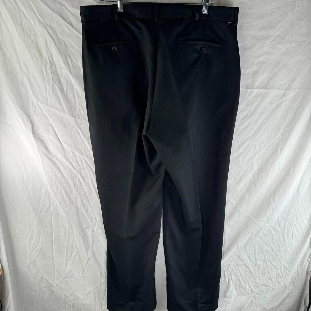 Dockers Mens Classic Straight Preppy Navy Blue Dress Pants Size 38x32